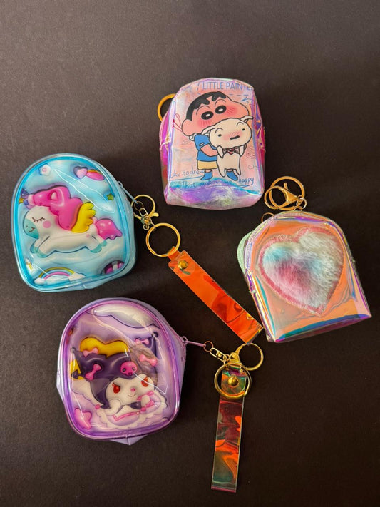 Coin pouch keychains