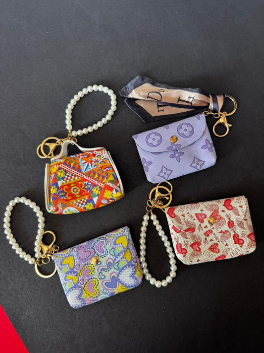 Mini purse keychains