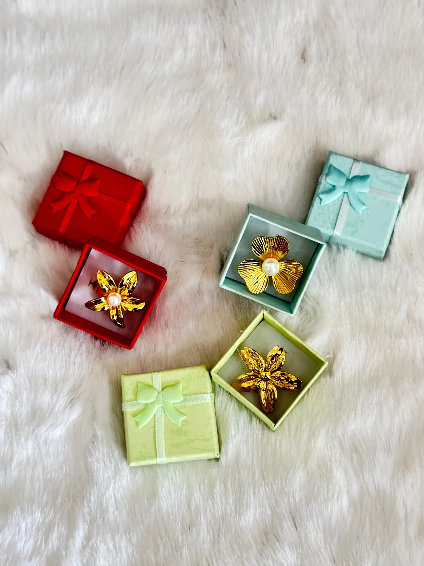 Adjustable gold rings anti tarnish