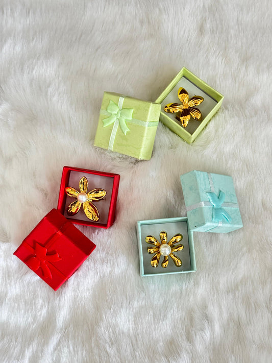 Adjustable gold rings anti tarnish