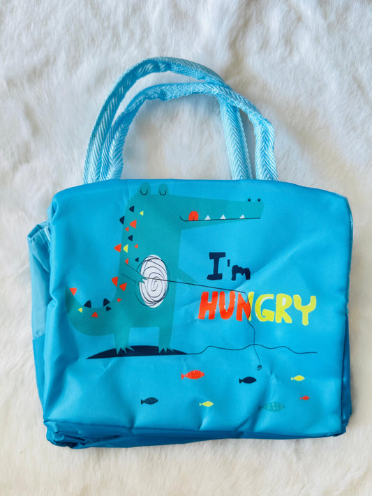 2d crocodile lunchbag