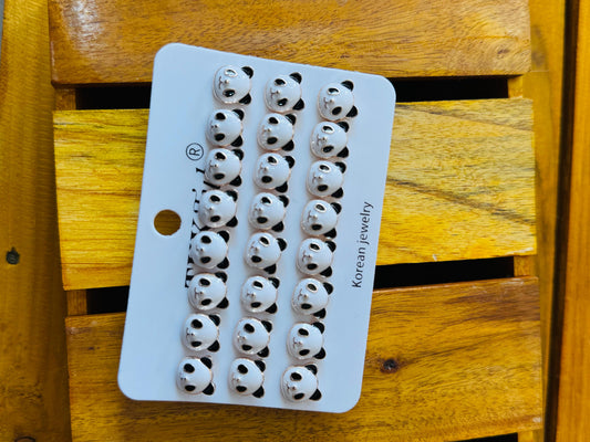Mini panda studs