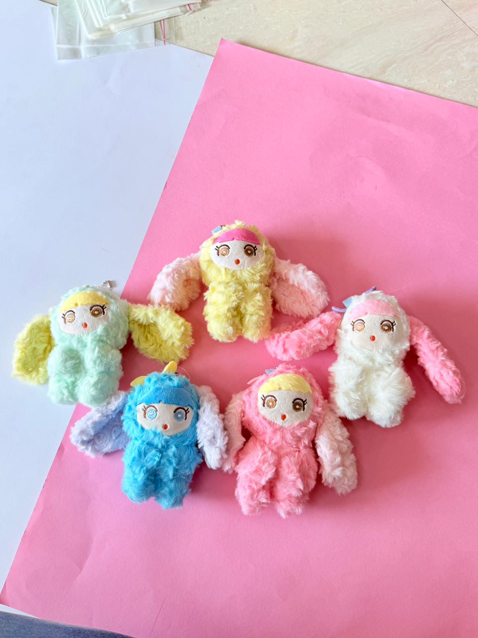 Fur doll keychain