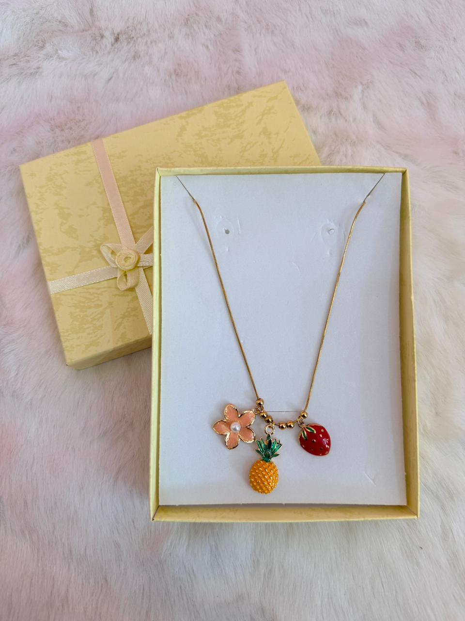 Pineapple charm chain