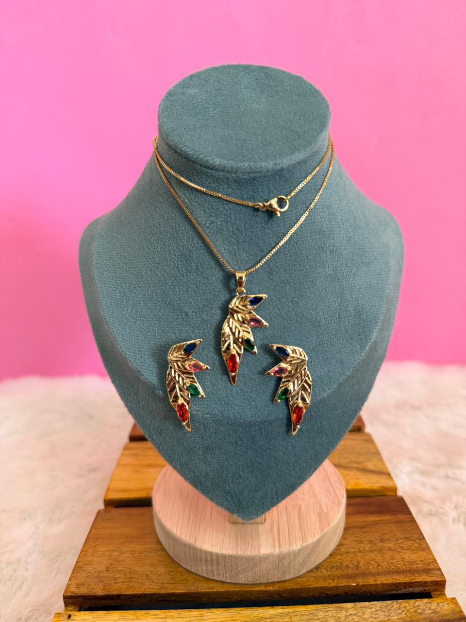 Half leaf 18k set