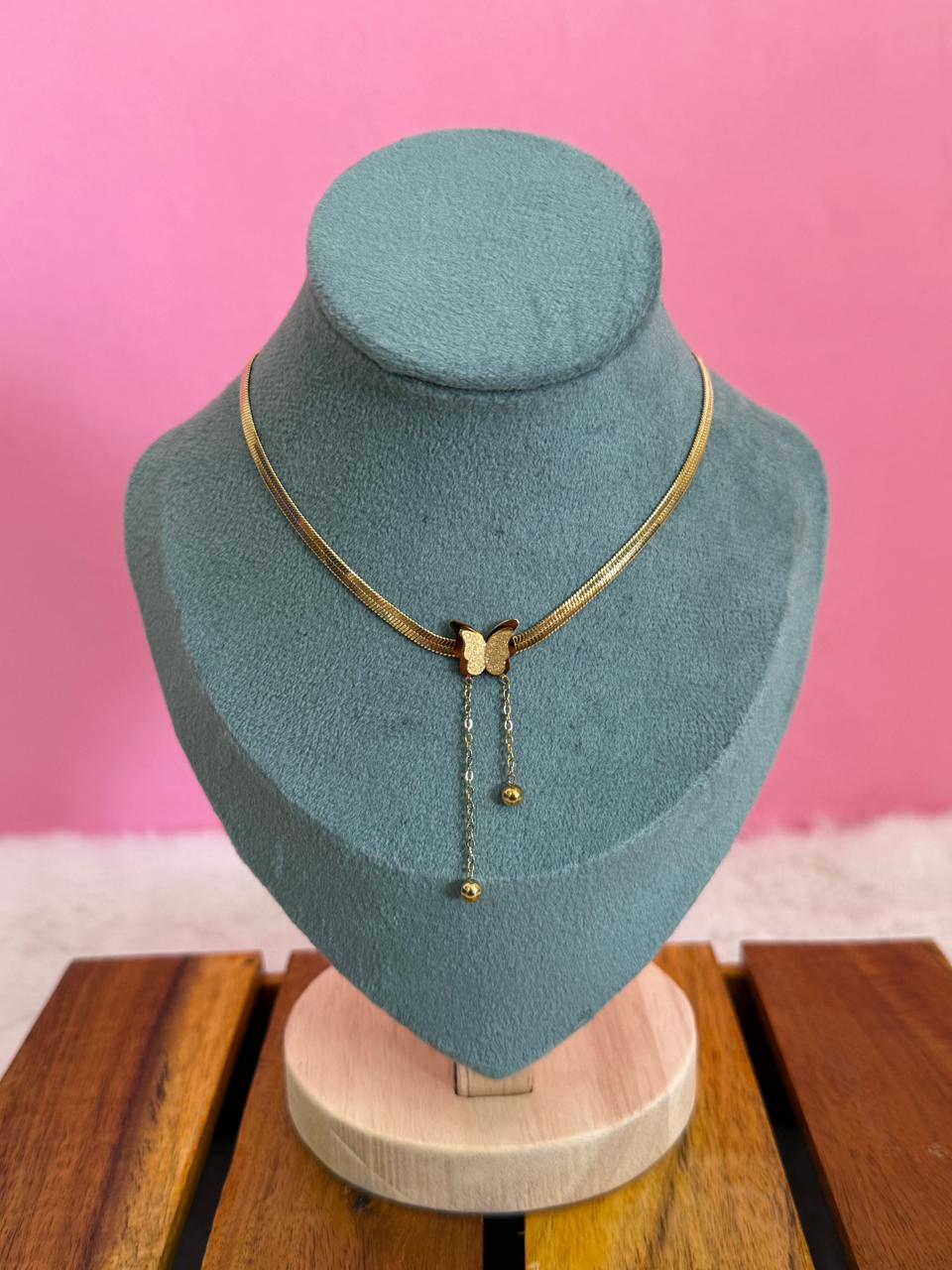 Butterfly gold chain