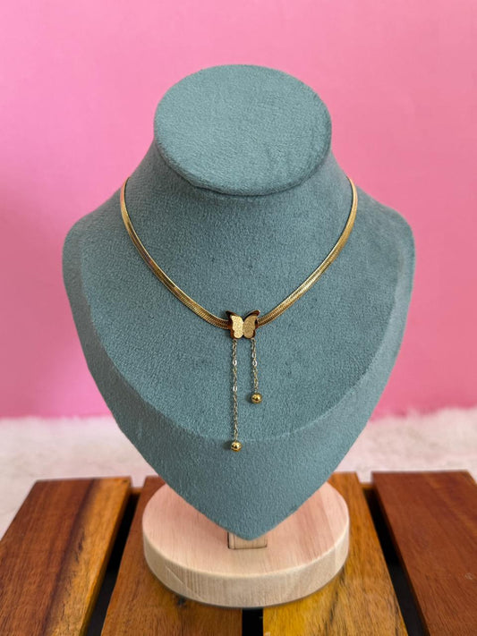 Butterfly gold chain
