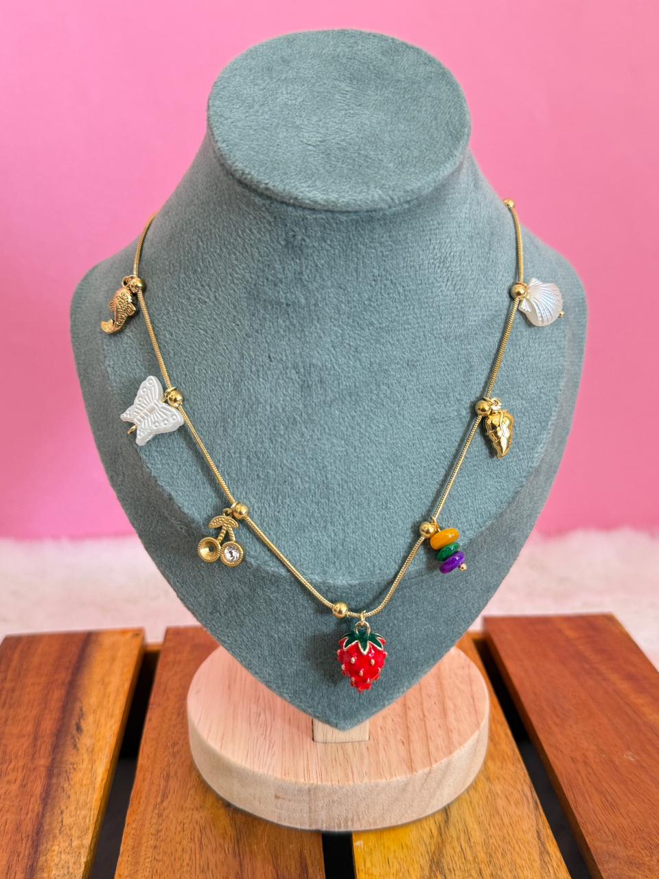 Strawberry charms chain