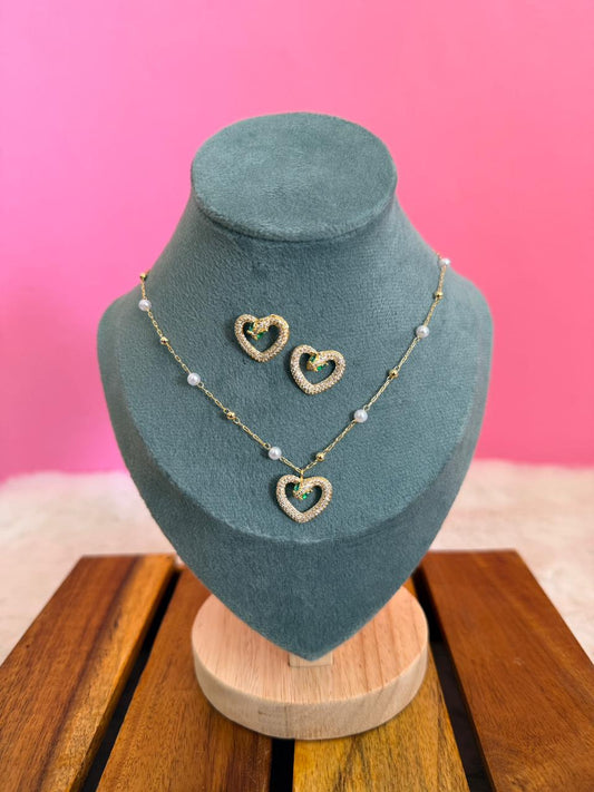 Heart 18k set