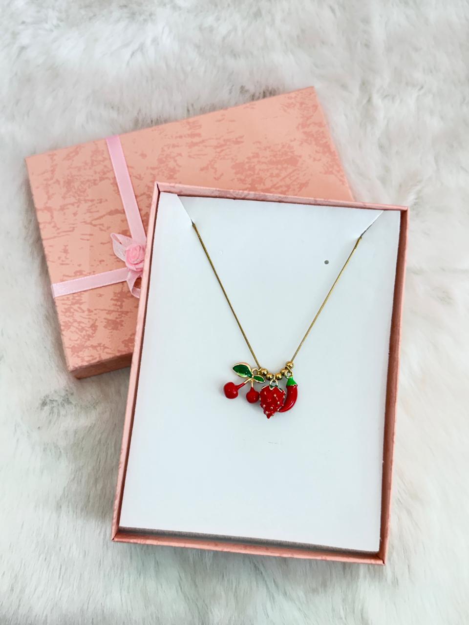 Strawberry charm chain