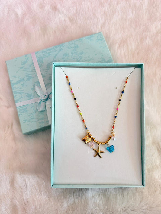 Star charms beads chain