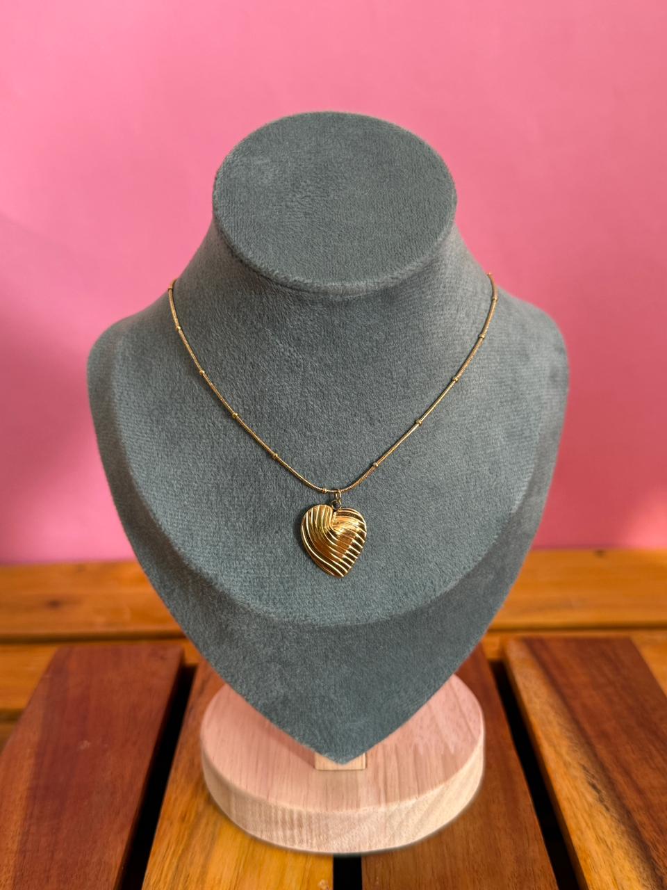 Gold heart chain