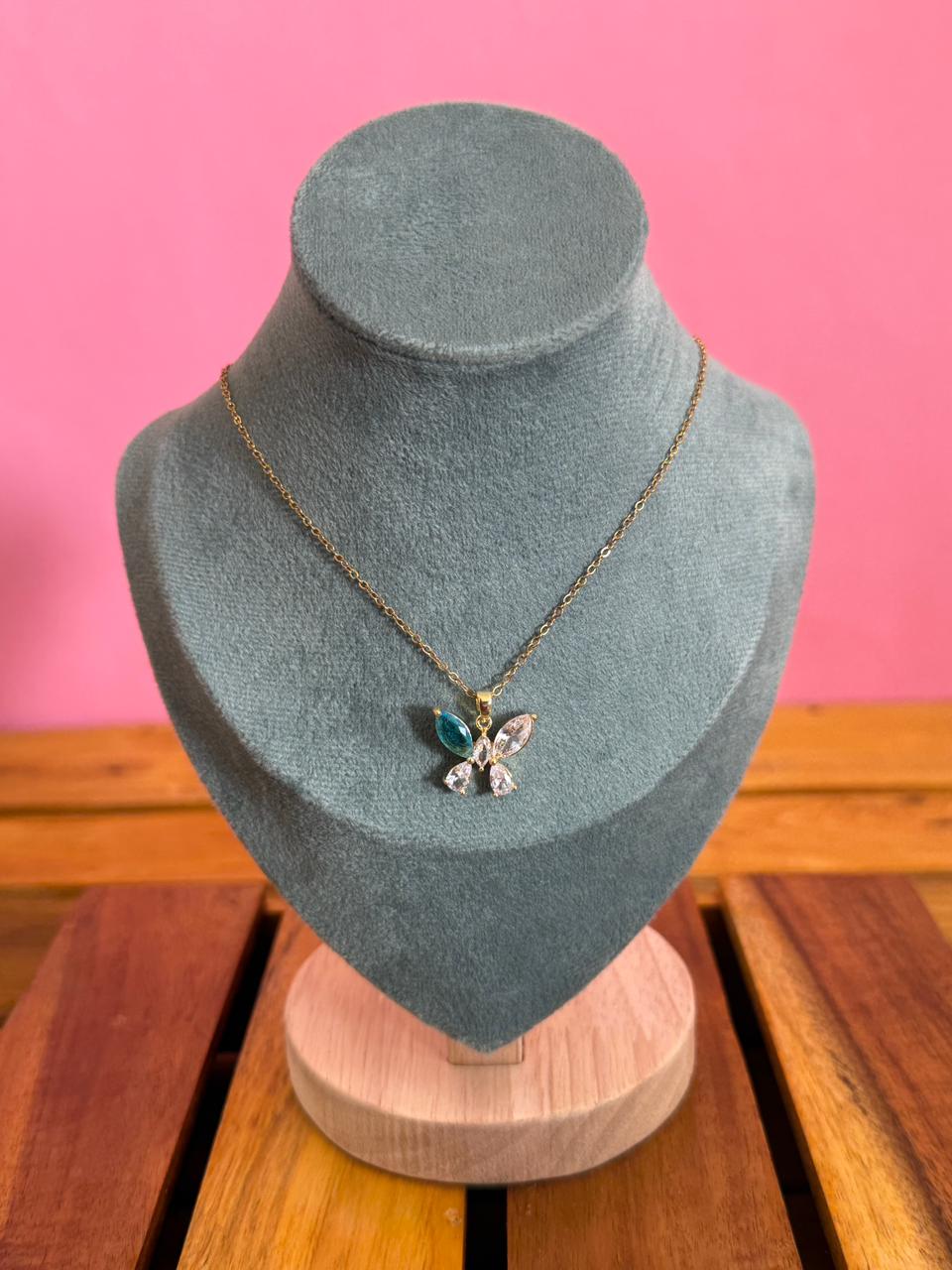 Butterfly stone chain