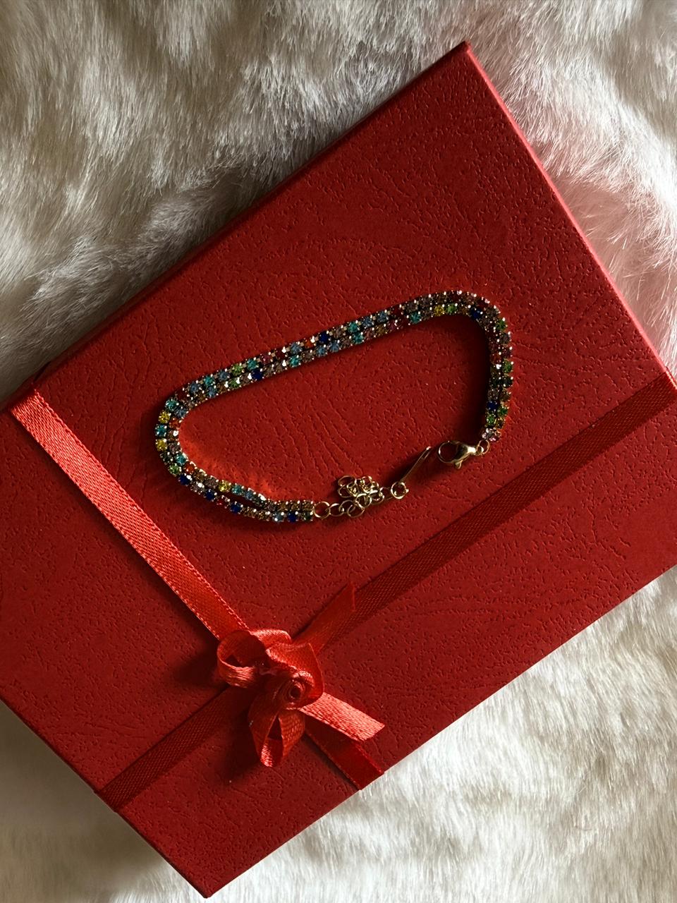 Multicolour stone bracelet