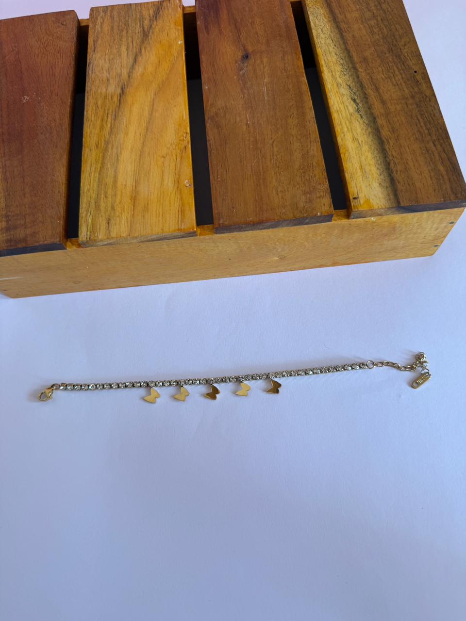 Butterfly stone bracelet