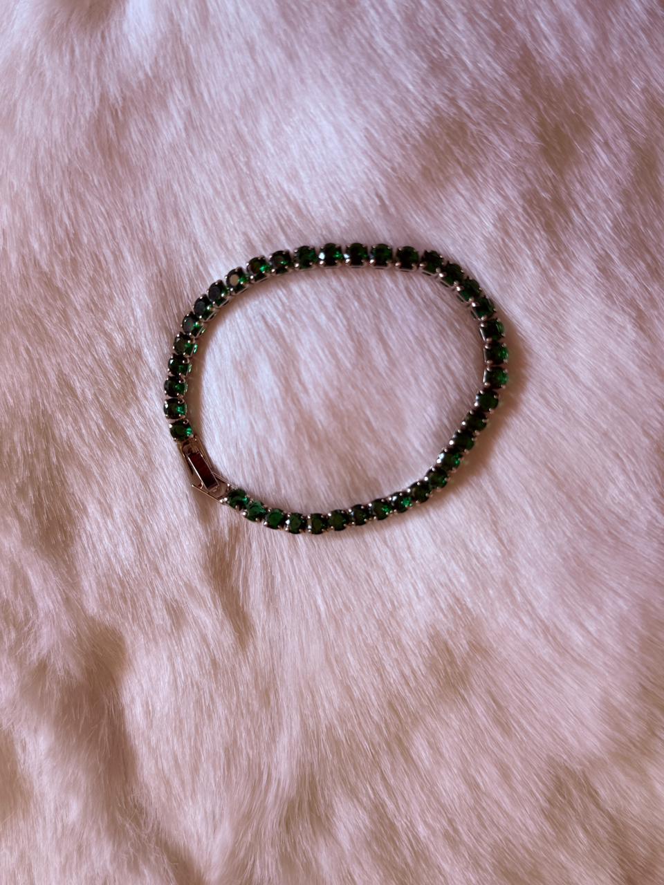 green stone bracelet