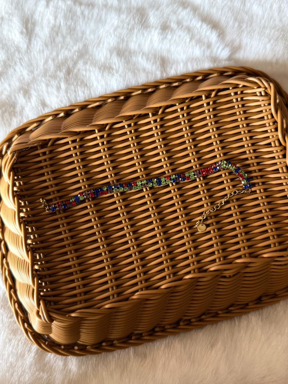 Multi colour stone bracelet