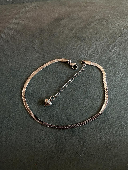 Silver anklet